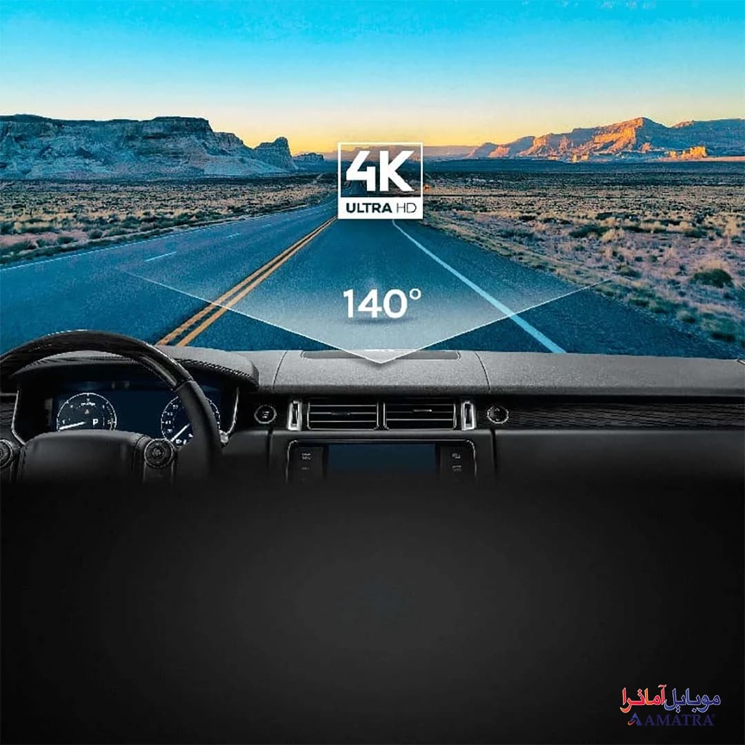 دوربین ثبت وقایع و فیلم برداری خودرو شیائومی مدل Xiaomi 70mai 4K A800S Dash Cam Set با دوربین عقب — تصویر ۹