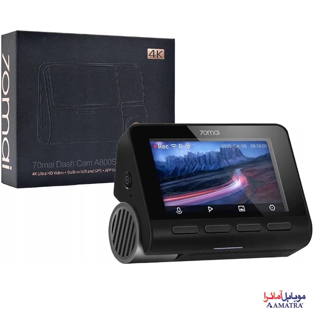 دوربین ثبت وقایع و فیلم برداری خودرو شیائومی مدل Xiaomi 70mai 4K A800S Dash Cam Set با دوربین عقب — تصویر ۵