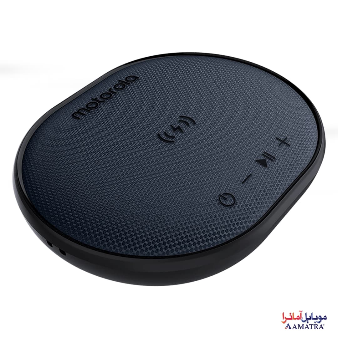 اسپیکر قابل حمل و شارژر بی‌سیم موتورولا به همراه میکروفون مدل Motorola ROKR 500