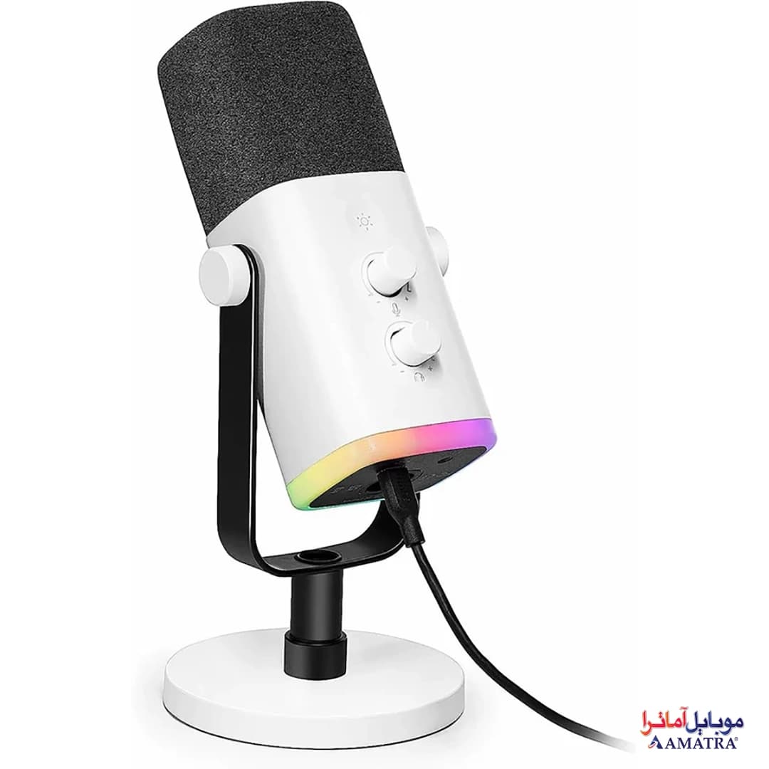 میکروفن حرفه‌ای دینامیک کندانسر گیمینگ فای فاین مدل fifine AM8 — تصویر ۶