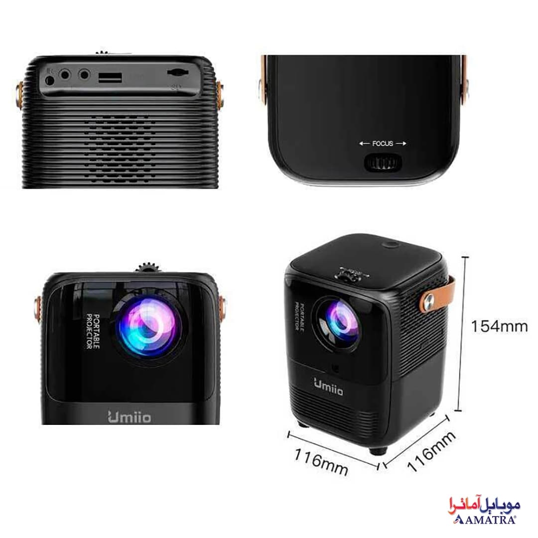 ویدئو پروژکتور اندروید Umiio مدل A008 — تصویر ۳