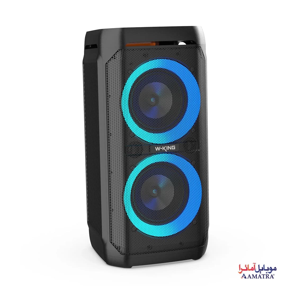 اسپیکر بلوتوثی قابل حمل دبلیو کینگ مدل W-KING T11 با رقص نور — تصویر ۳