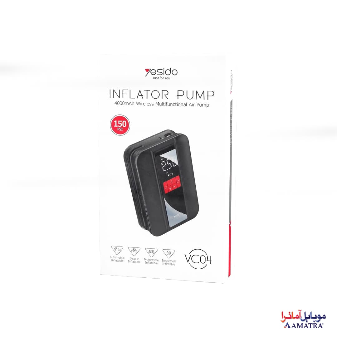 پمپ باد دمنده یسیدو مدل YESIDO VC04 — تصویر ۳