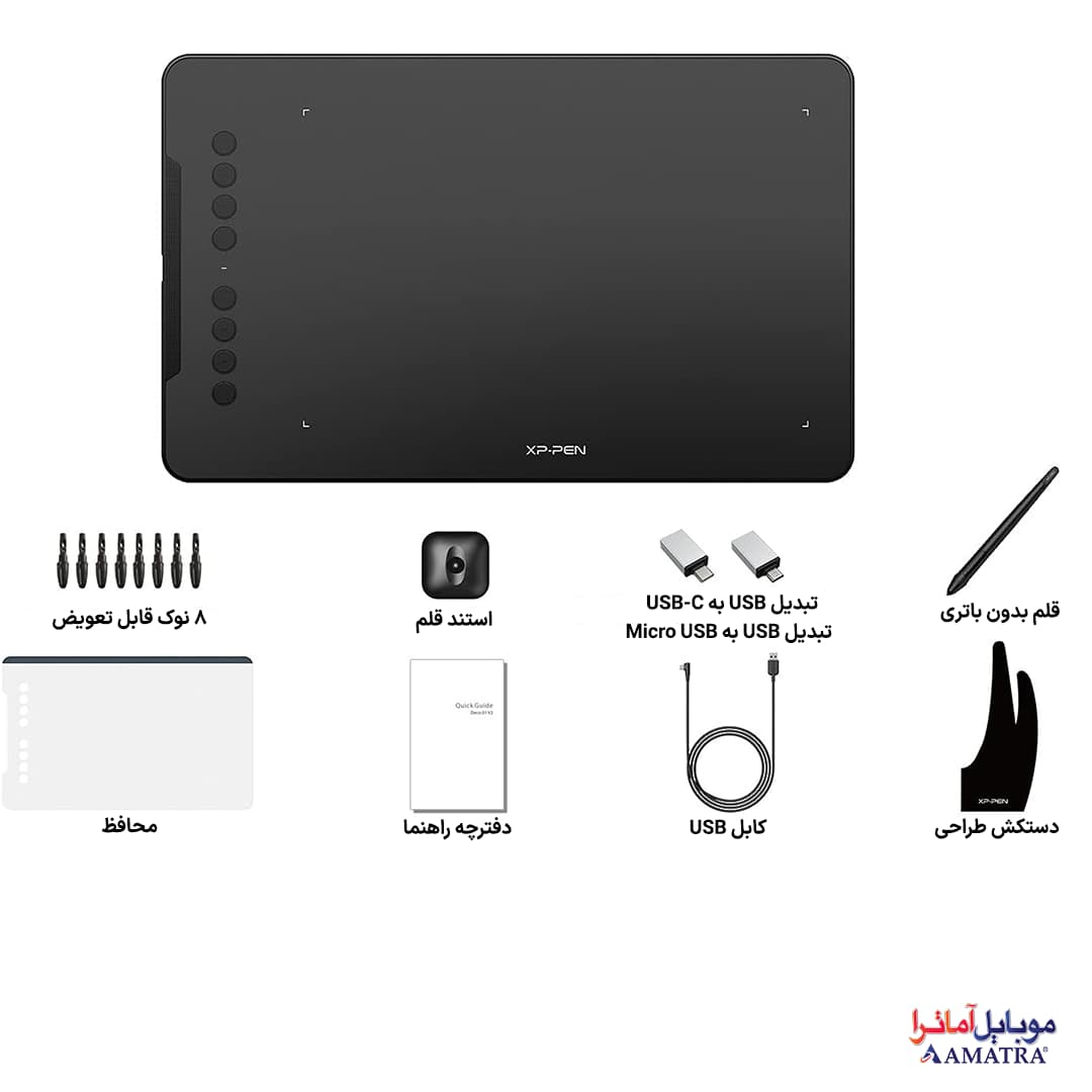 تبلت طراحی گرافیکی و قلم نوری XP-PEN DECO 01 V2 — تصویر ۶