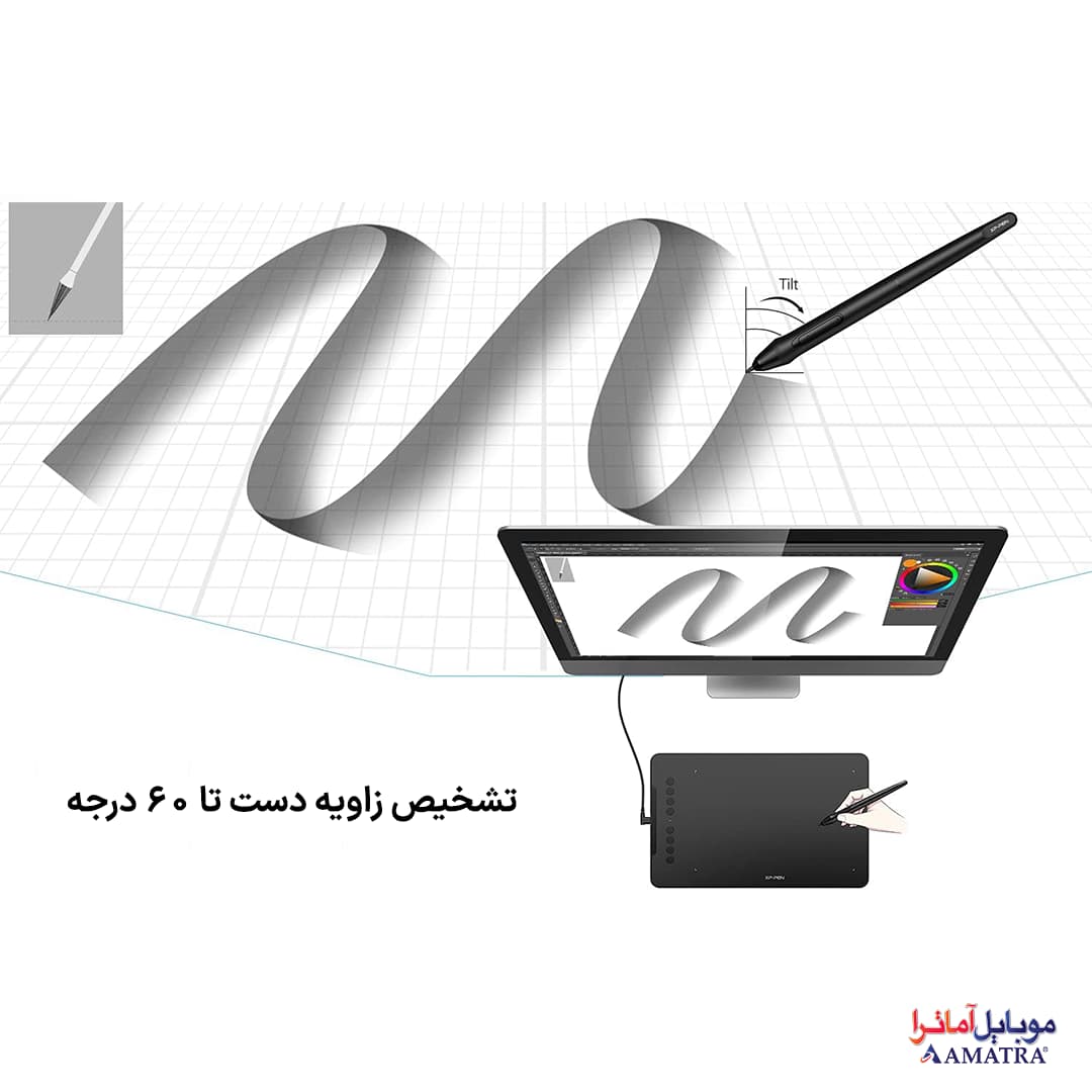تبلت طراحی گرافیکی و قلم نوری XP-PEN DECO 01 V2 — تصویر ۷