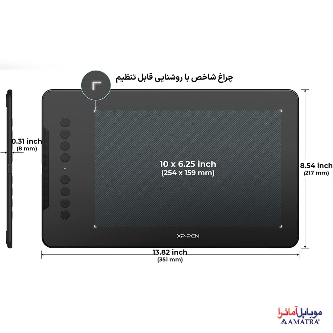 تبلت طراحی گرافیکی و قلم نوری XP-PEN DECO 01 V2 — تصویر ۲