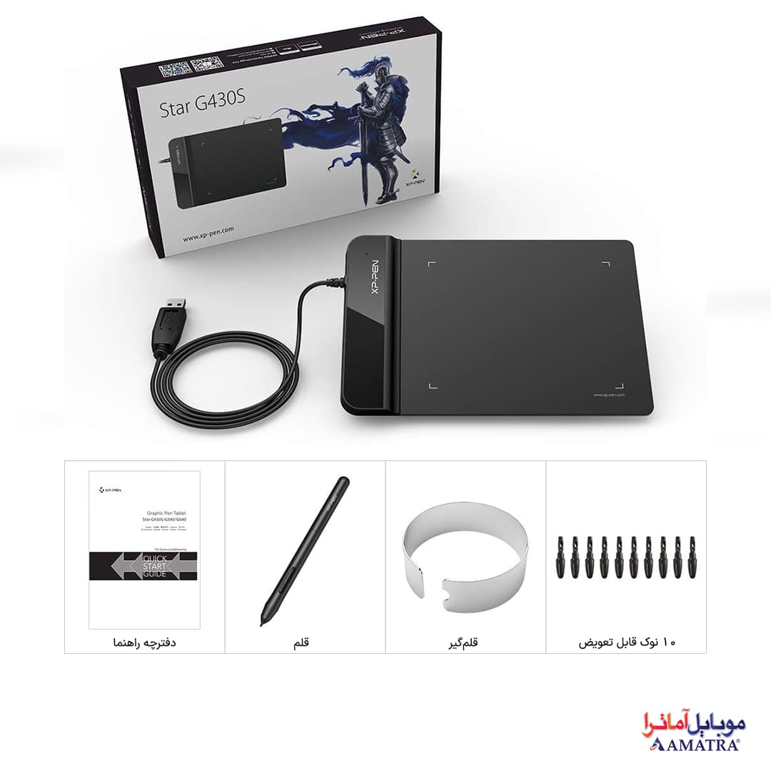 تبلت طراحی گرافیکی و قلم نوری XP-PEN G430S — تصویر ۸