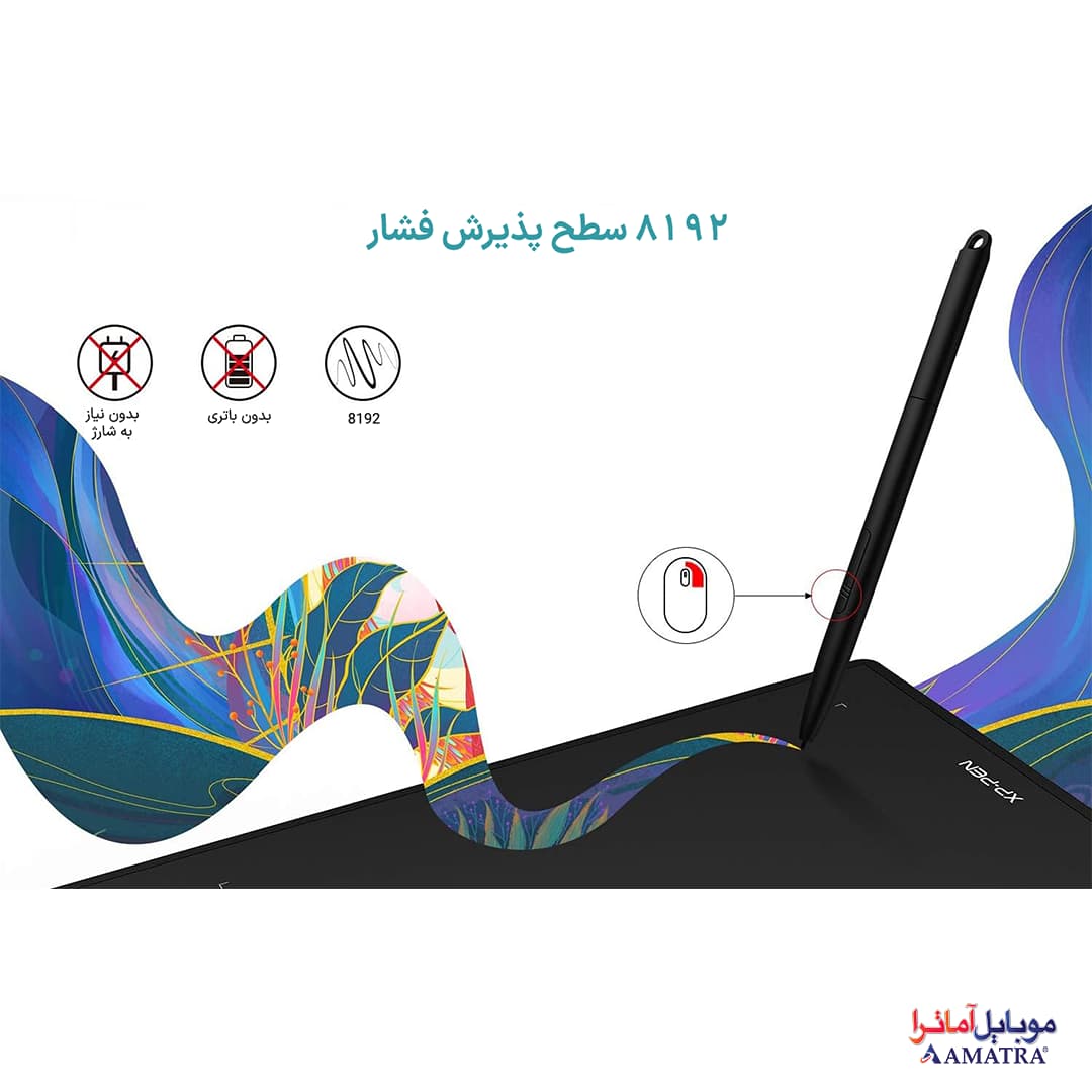 تبلت طراحی گرافیکی و قلم نوری XP-PEN G960S — تصویر ۵