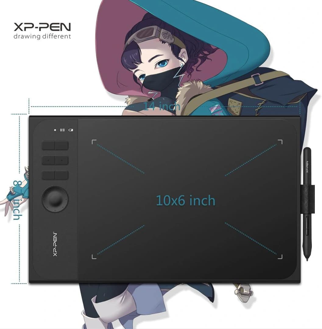 تبلت طراحی گرافیکی و قلم نوری بیسیم XP-PEN STAR06 — تصویر ۲
