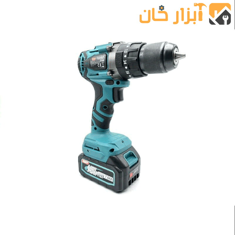 دریل شارژی چکشی براشلس حرفه ای باس — تصویر ۲