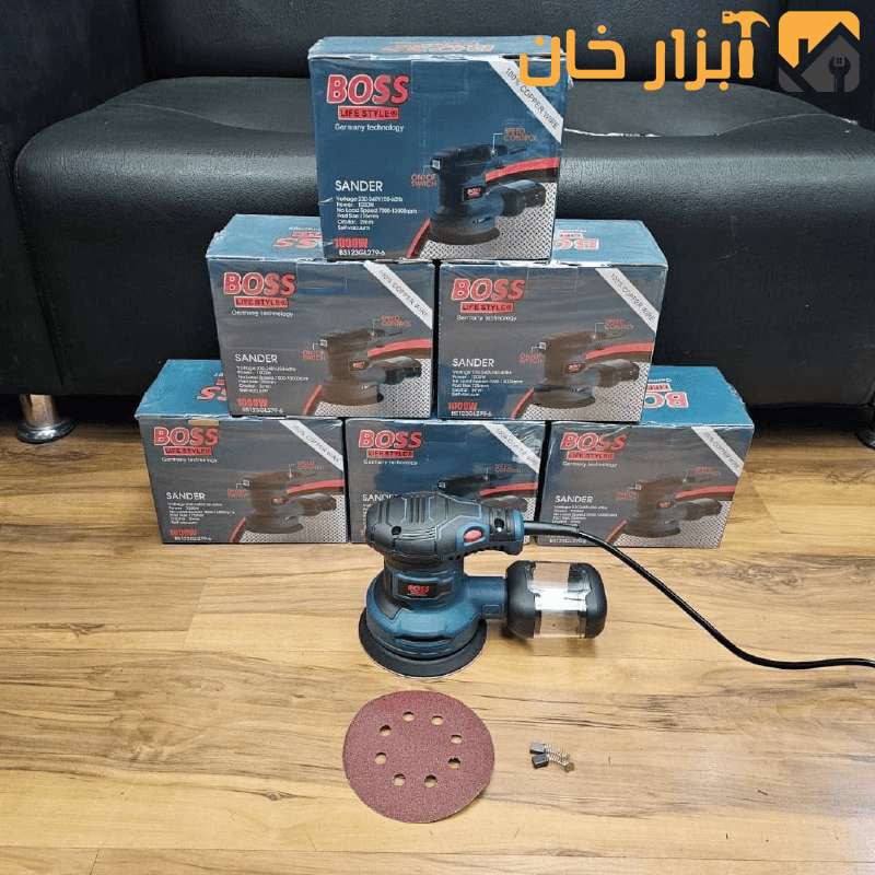 سنباده لرزان گرد ( اوربیتال ) صنعتی باس — تصویر ۲
