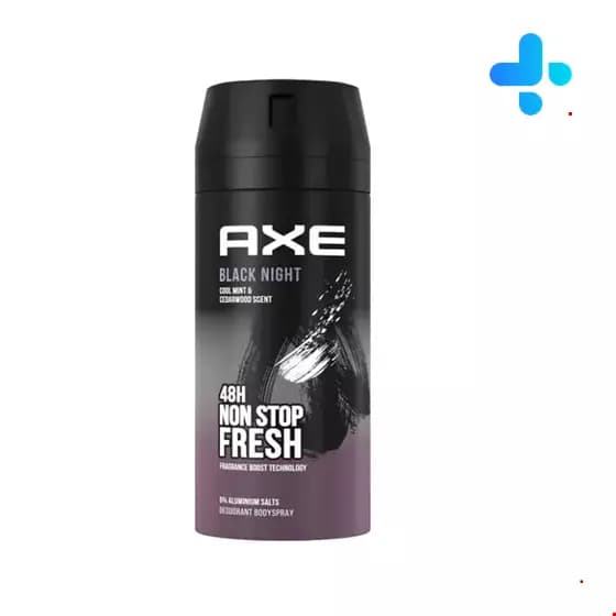 اسپری خوشبوکننده بدن Black night Axe بلک نایت اکس 150میل