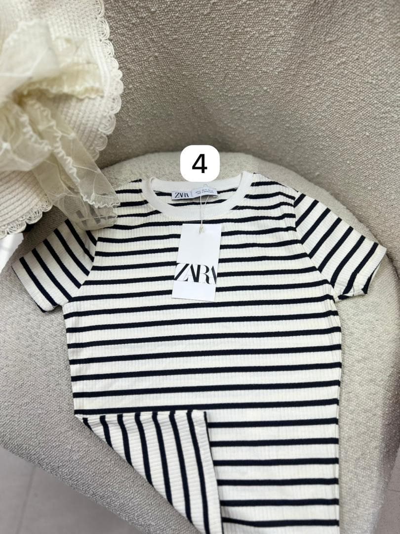 🌟 تیشرت راه‌راه Zara | کد محصول: 4869 — تصویر ۳