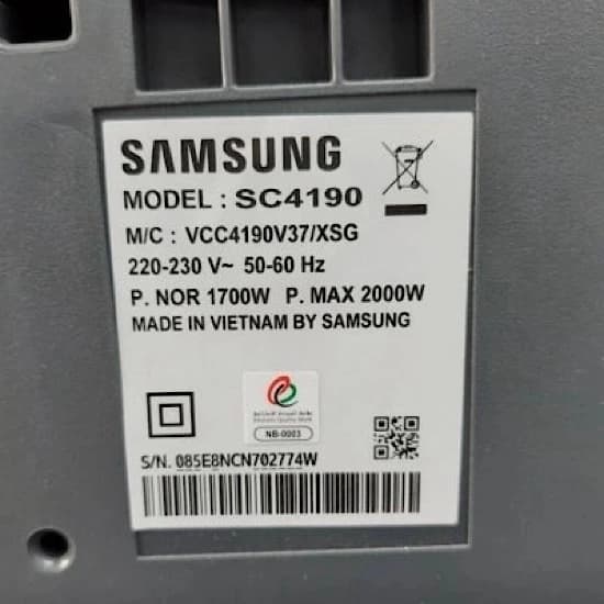 جاروبرقی Samsung SC4190 — تصویر ۳