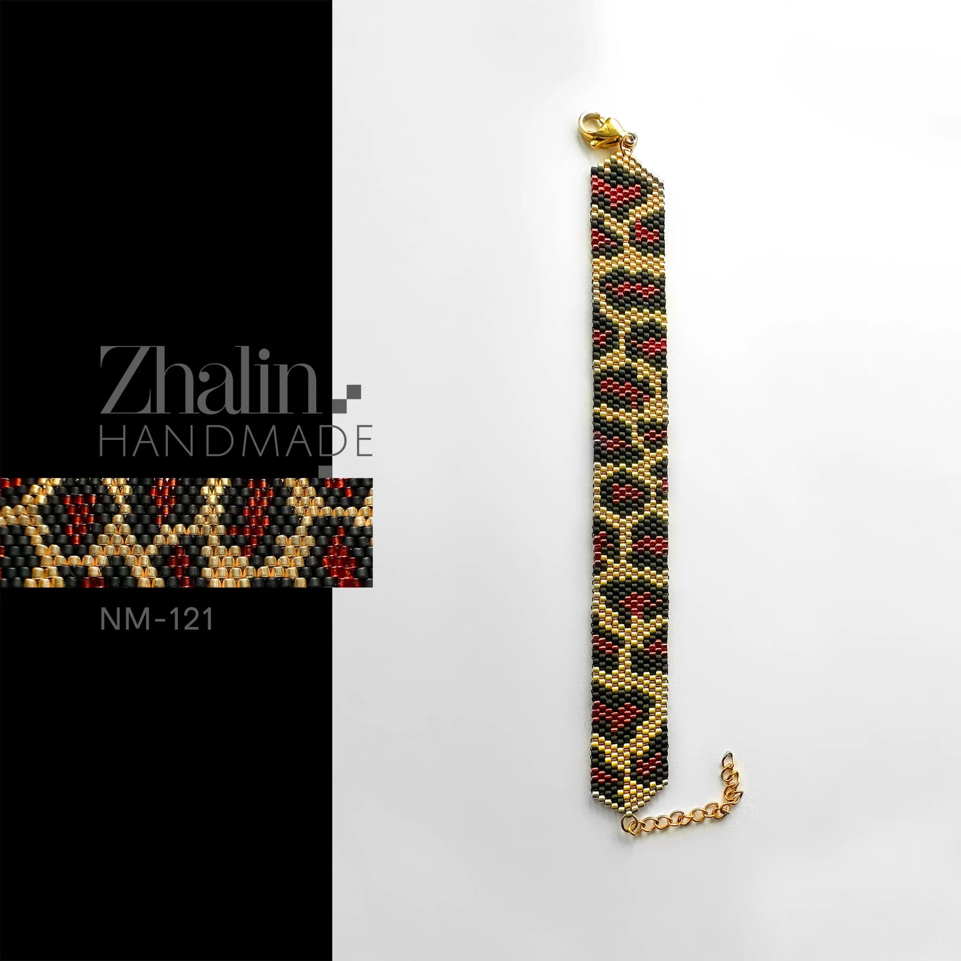 دستبند میوکی طرح پلنگی NM-121