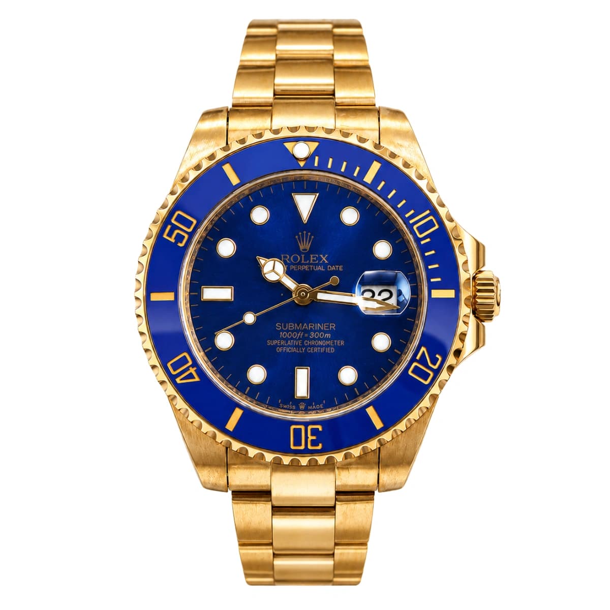 ساعت مچی رولکس ساب مارینر Rolex submariner مردانه صفحه آبی