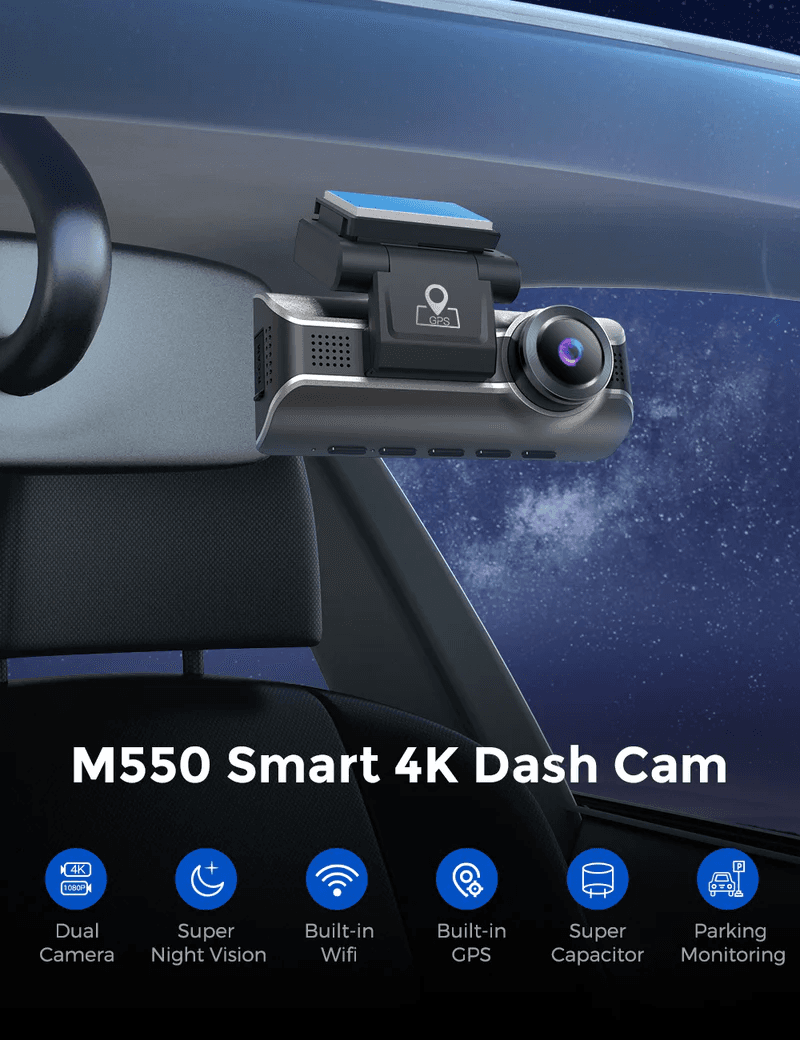 دوربین خودرو AZDOME M550 MAX new version (اورجینال با گارانتی) — تصویر ۷