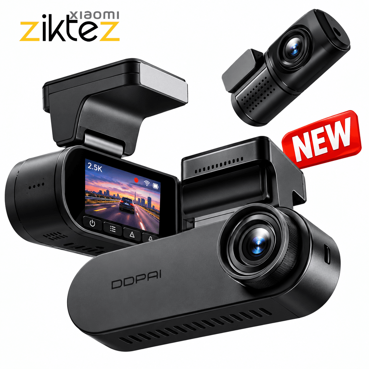 دوربین خودرو شیائومی DDPAI N2 Dual Dash Cam new version (اورجینال ارسال فوری)