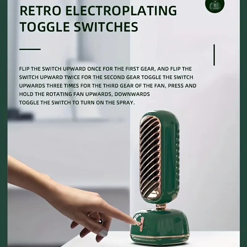 پنکه رومیزی مه پاش شیائومی fan TF001 | پنکه USB رومیزی خنک کننده و رطوبت ساز — تصویر ۸