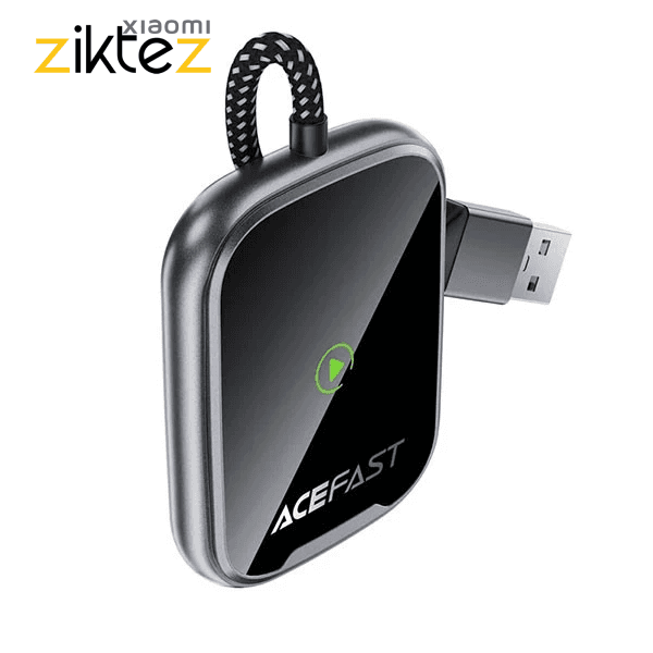 کارپلی اندروید اتو خودرو بی سیم قدرتمند CarPlay Android Auto Acefastqc1 Car (اورجینال با گارانتی)