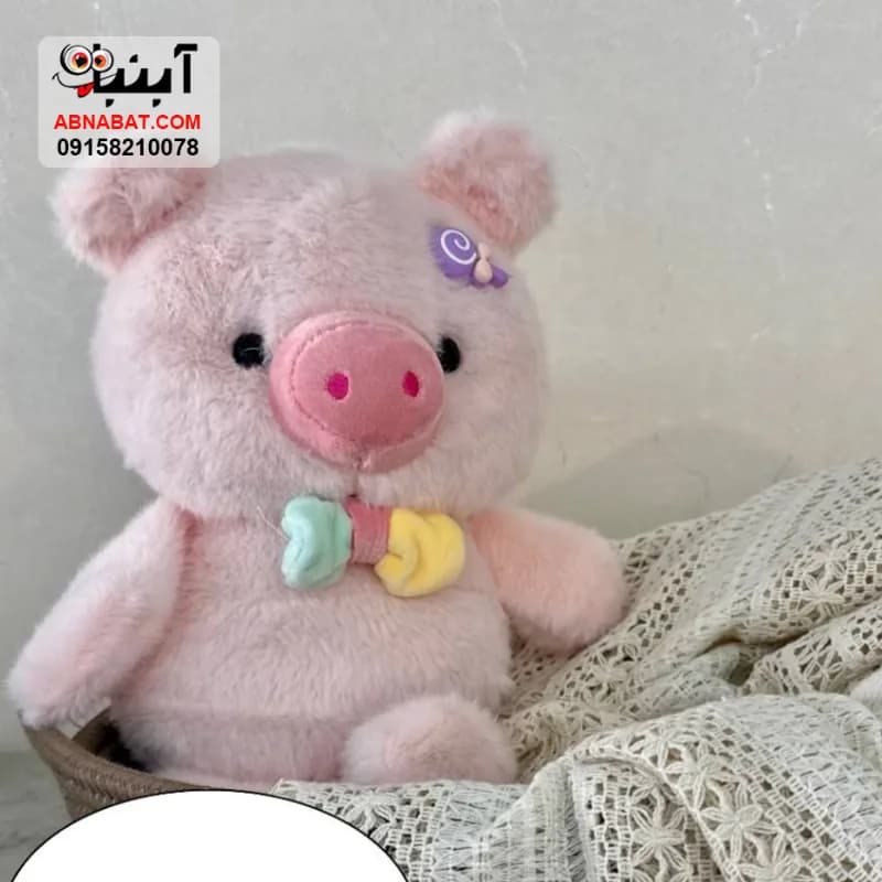 عروسک خوک دونده اورجینال صورتی 25 سانتی کد 1446