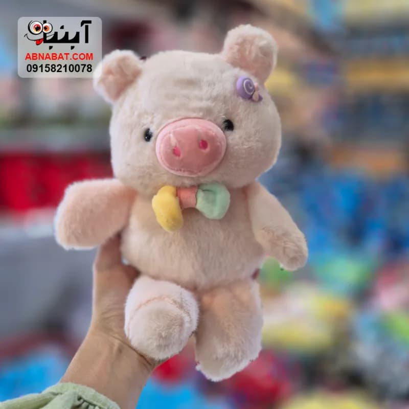 عروسک خوک دونده اورجینال صورتی 25 سانتی کد 1446 — تصویر ۳