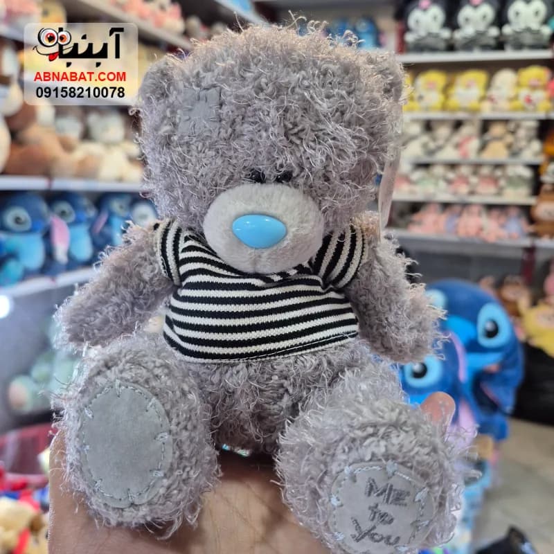 عروسک خرس می تو یو اورجینال طوسی 15 سانتی کد 1444 — تصویر ۳