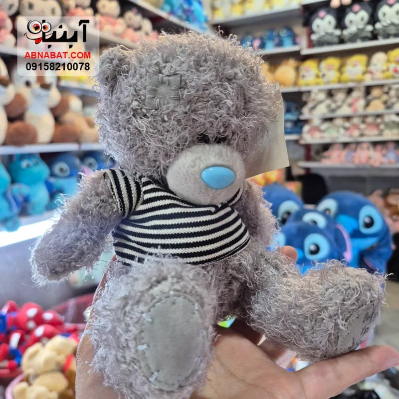 عروسک خرس می تو یو اورجینال طوسی 15 سانتی کد 1444