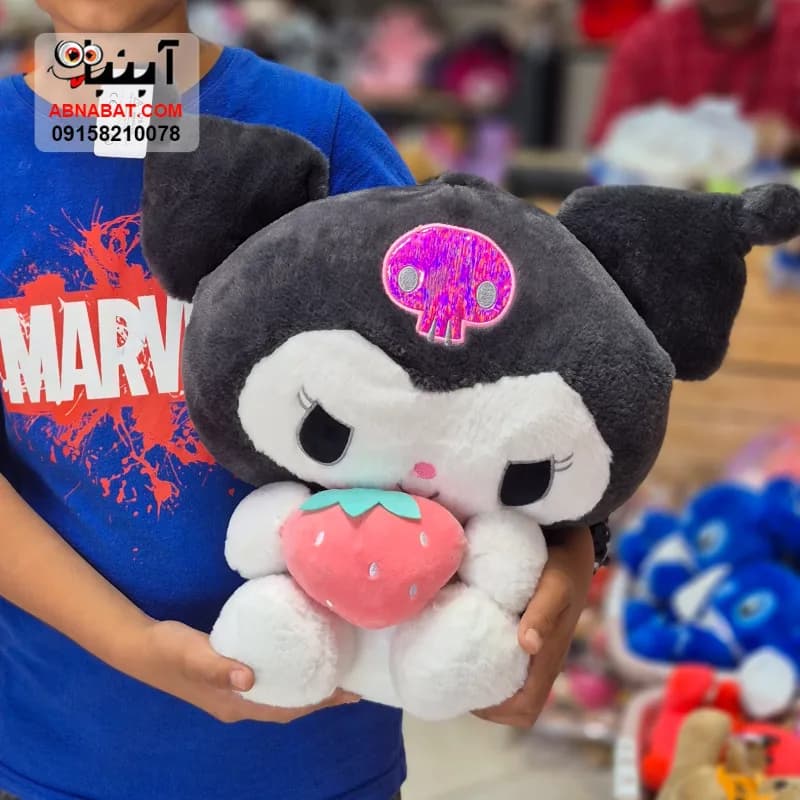 عروسک کرومی پتودار مشکی 50 سانتی کد 1435 — تصویر ۲