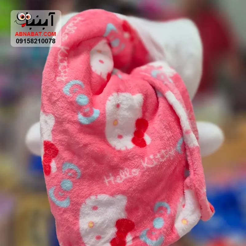 عروسک کیتی پتودار سفید 45 سانتی کد 1434 — تصویر ۳