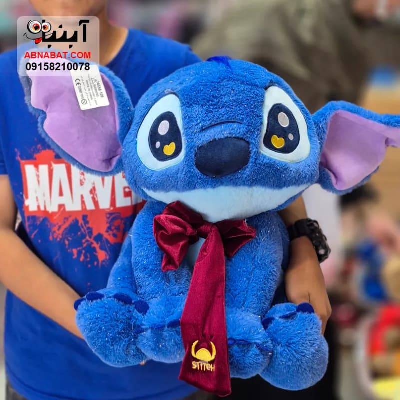 عروسک استیچ پتودار اکلیلی آبی 50 سانتی کد 1431 — تصویر ۳