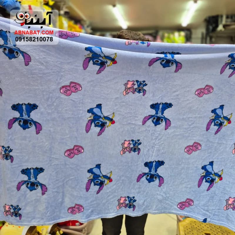 عروسک استیچ پتودار آبی 50 سانتی کد 1427 — تصویر ۴