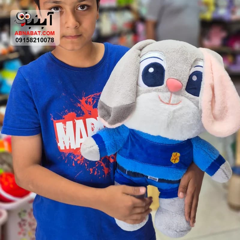 عروسک پتودار خرگوش زوتوپیا طوسی 50 سانتی کد 1426 — تصویر ۲