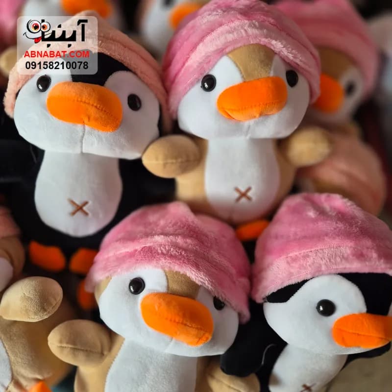 عروسک پنگوئن مشکی 28 سانتی کد 1424 — تصویر ۲