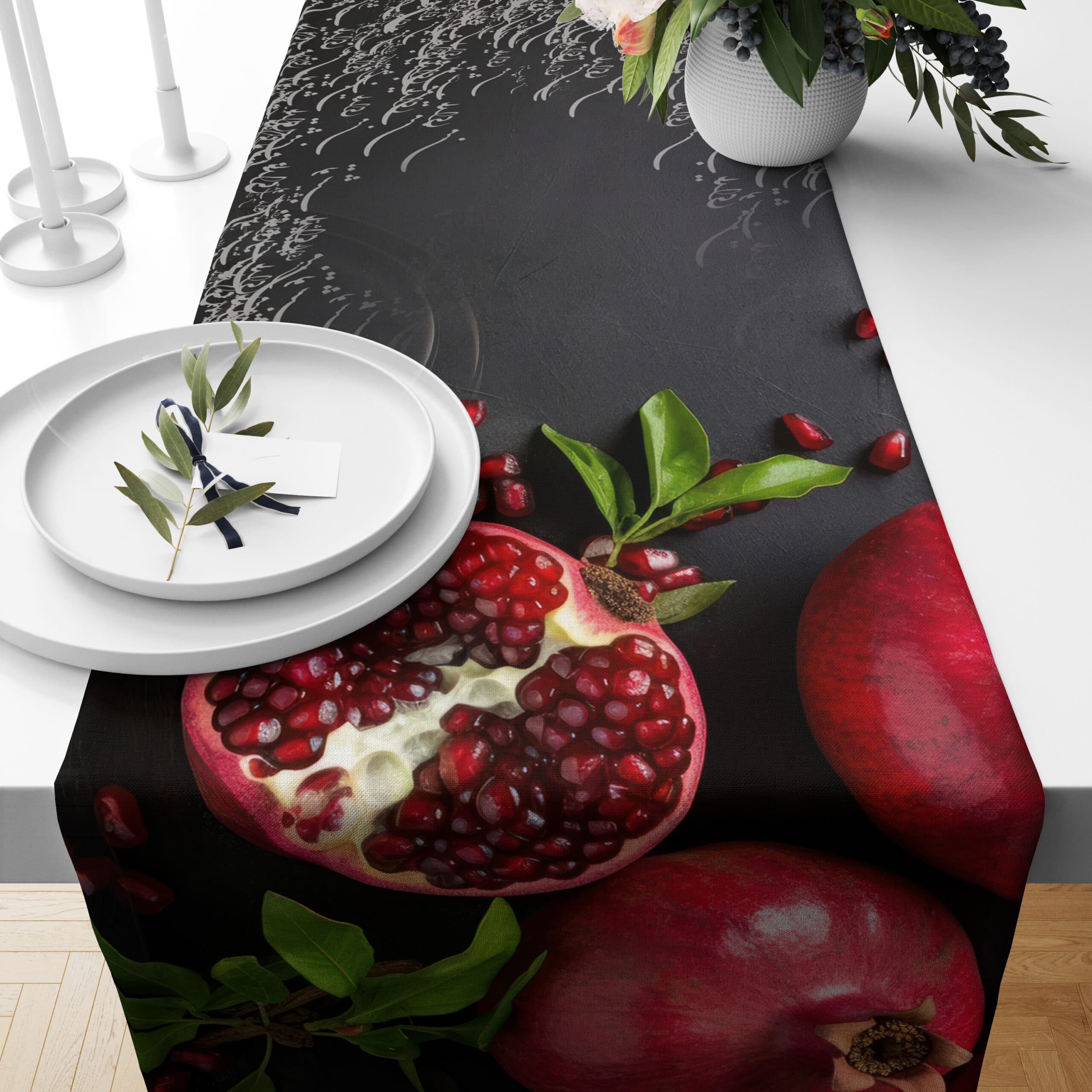 رانر طرح انار سرخ