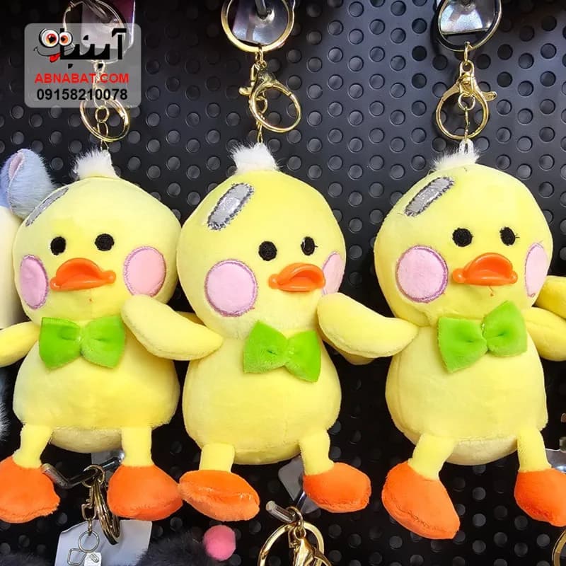 آویز جاسوئیچی جوجه اردک زرد 15 سانتی کد 1407