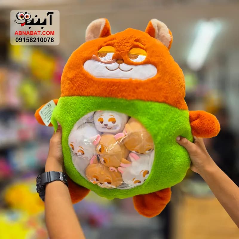 عروسک روباه زوتوپیا بچه دار(باردار) سبز 50 سانتی کد 1396 — تصویر ۲