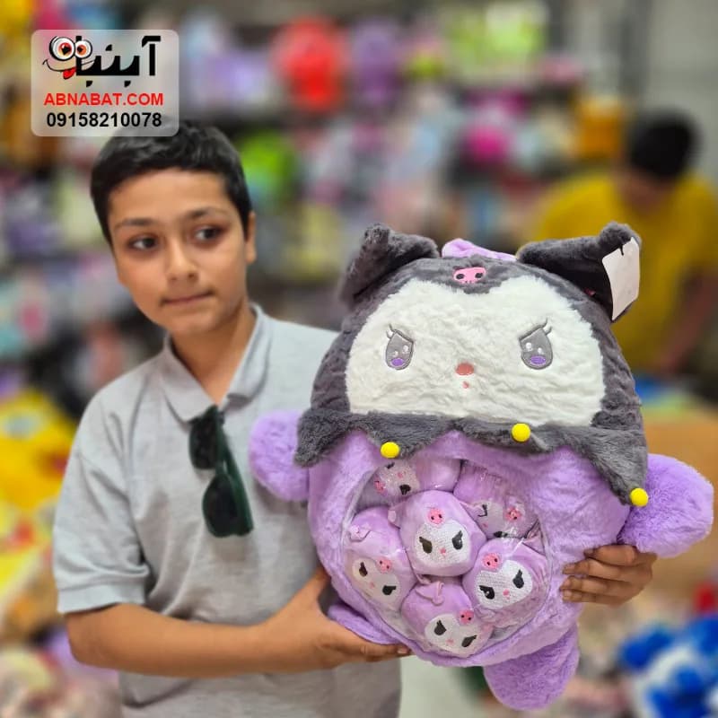 عروسک کرومی بچه دار(باردار) بنفش 50 سانتی کد 1394 — تصویر ۲
