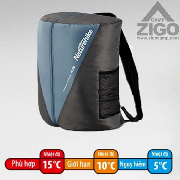 کیسه خواب 2 نفره نیچرهایک مدل HD250 کد NH20MSD07 — تصویر ۲