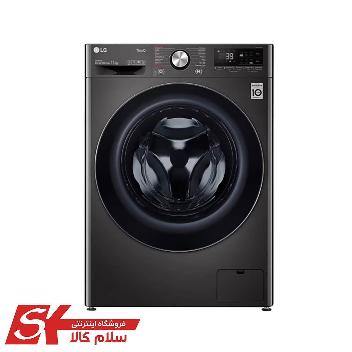 ماشین لباسشویی ال‌جی مدل F4Y9EWG2ZV-WR9011PBG
