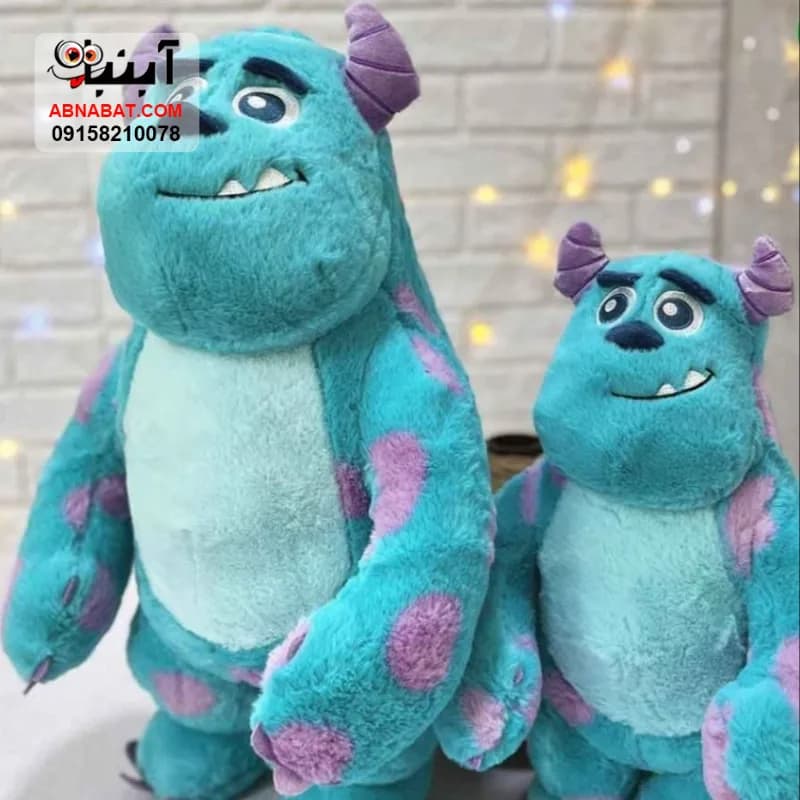 عروسک سالیوان شاخدار اورجینال آبی 80 سانتی کد 1379