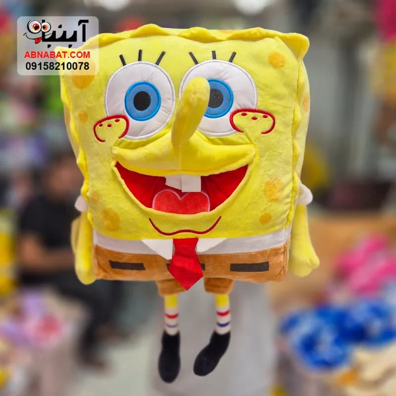 عروسک باب اسفنجی اورجینال زرد 50 سانتی کد 1377 — تصویر ۲