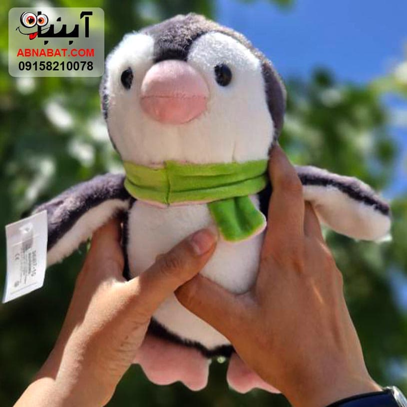 عروسک پنگوئن شال گردن دار20سانتی کد1363 — تصویر ۴