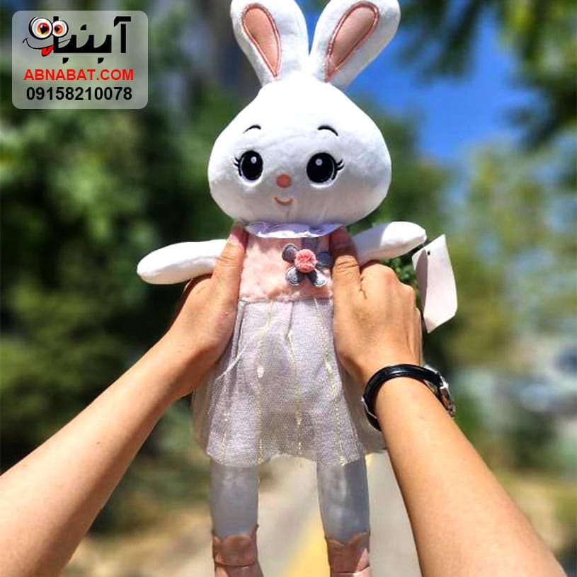 عروسک خرگوش دامن توری40سانتی کد1351 — تصویر ۴
