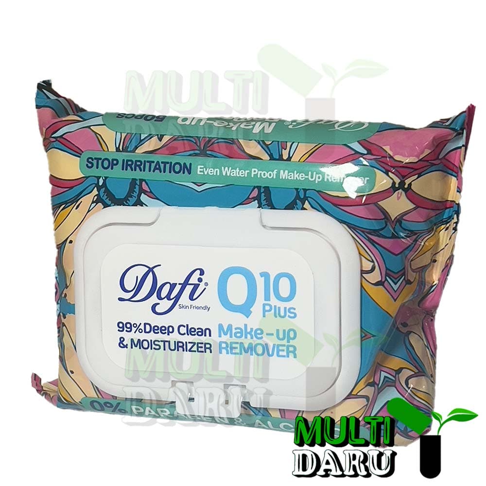 دستمال مرطوب Q10 دافی گلدار 50 عددی — تصویر ۳