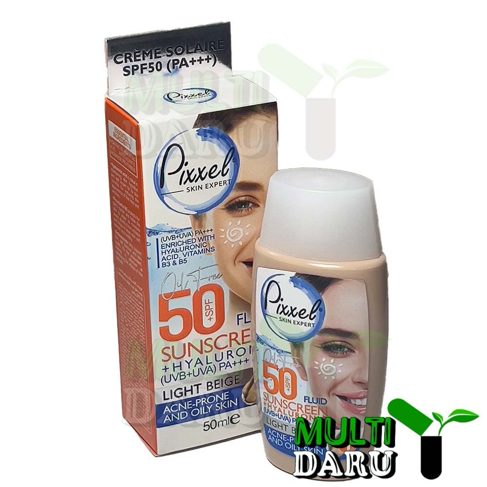 ضدآفتاب پوست چرب بژ روشن SPF 50 پیکسل 50 میل — تصویر ۲