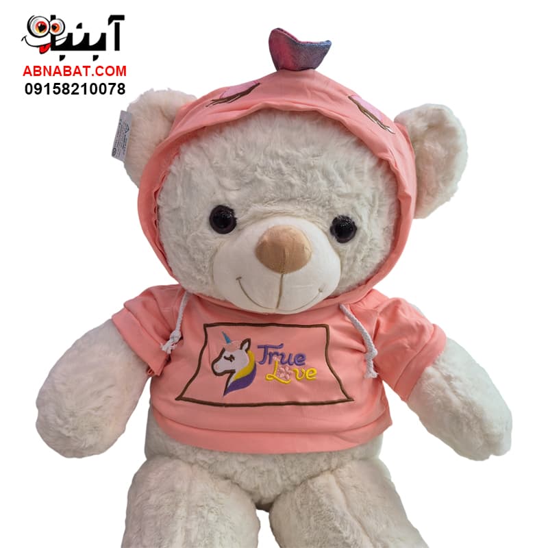 عروسک خرس لباس دار 80 سانت کد 1323 – Bear doll — تصویر ۲