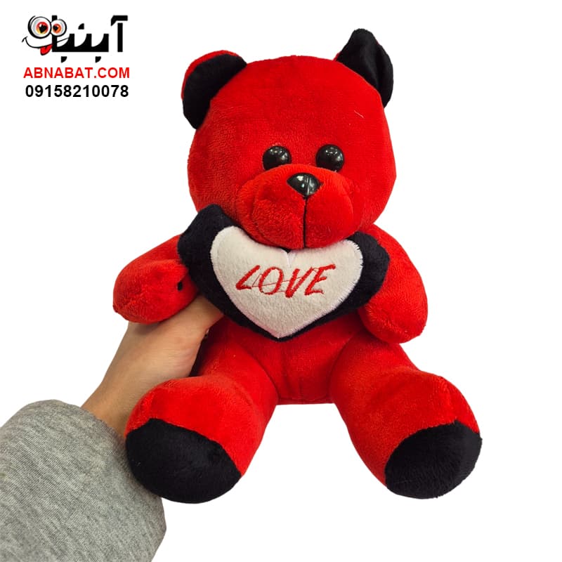 عروسک خرس ولنتاین 25 سانت کد 1317 – Valentine Bear Doll — تصویر ۲