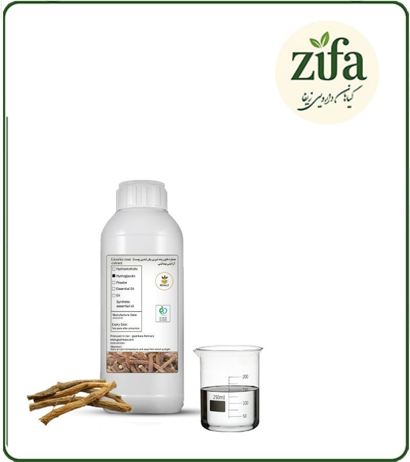 عصاره ریشه شیرین بیان (بدون پوست) آرایشی بهداشتی مایع (بدون رنگ – اکسترافاین‌)