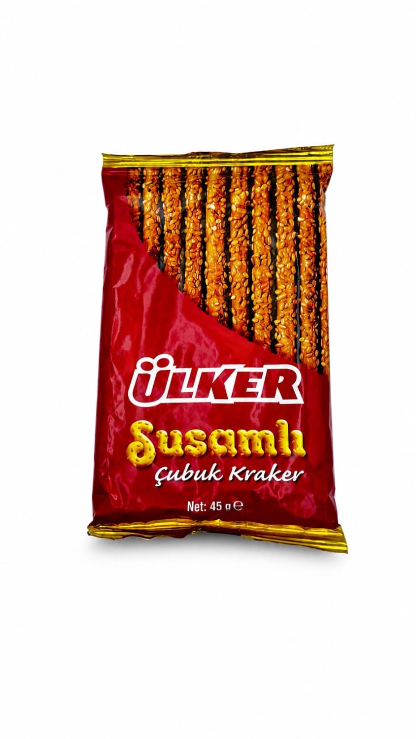 چوب شور کنجدی اولکر Ülker Susamlı Çubuk Kraker وزن 45 گرم